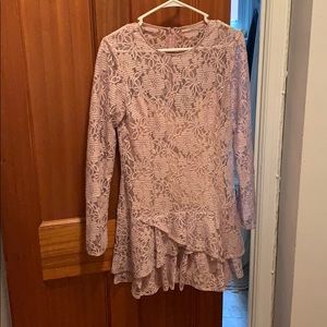 BCBG Long-Sleeved Floral Dress